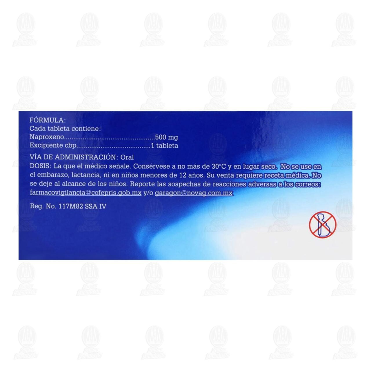 Naproxeno 500 mg, 45 Tabletas Pharmalife. image number 2