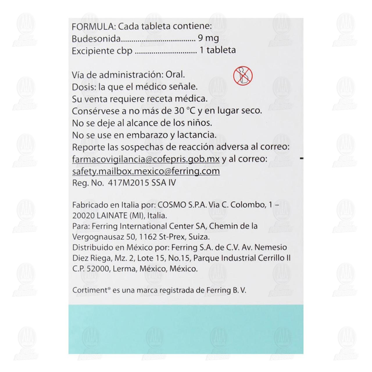 Cortiment MMX 9 mg, 30 Tabletas. image number 2