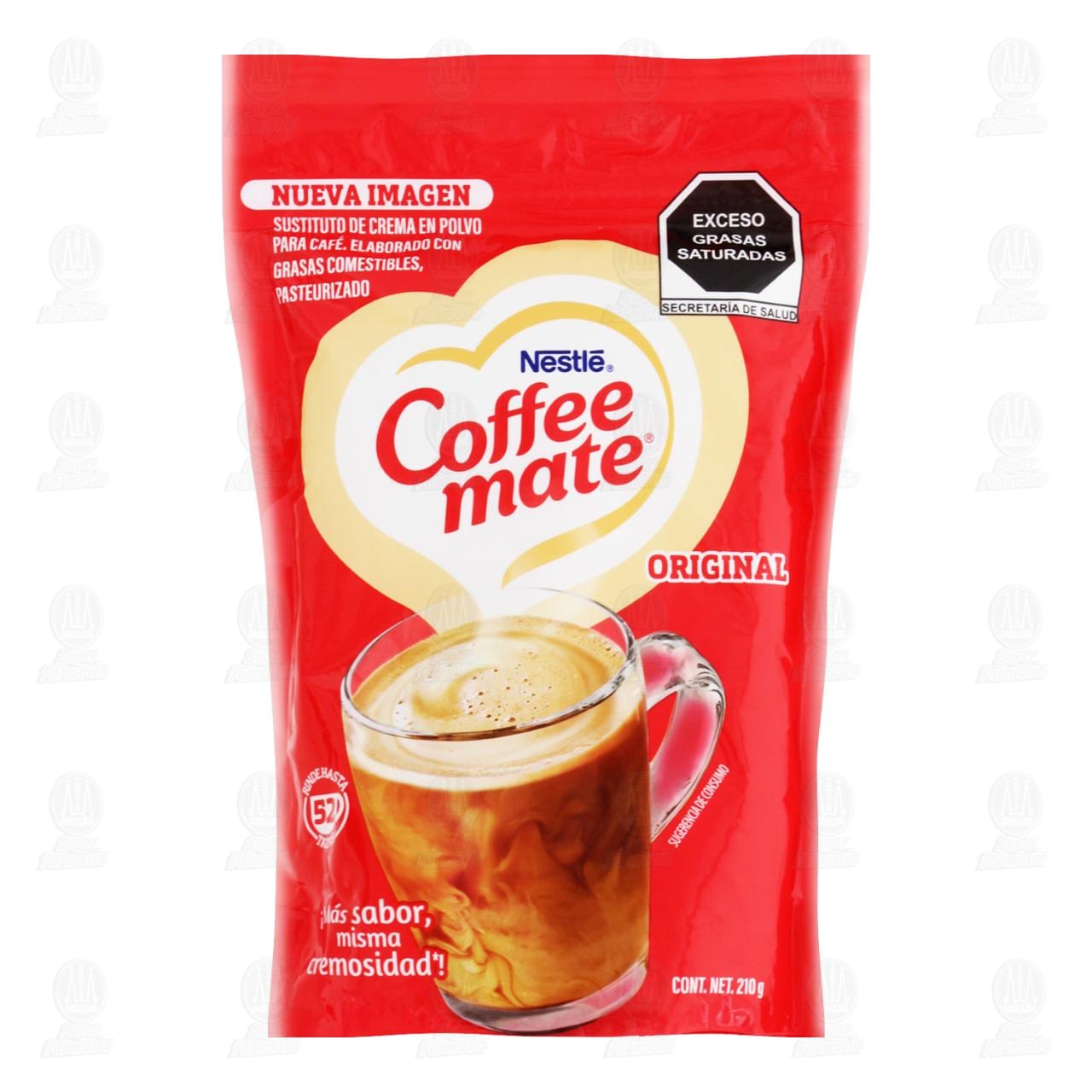 Sustito de Crema Coffe Mate en Polvo Original para Café, 210 gr.