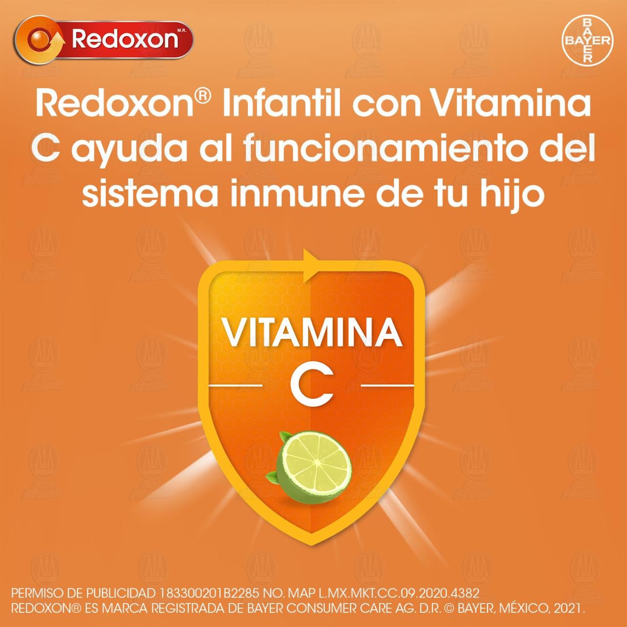 Redoxon Infantil 100 mg Vitamina C, 100 Tabletas Masticables. image number 4