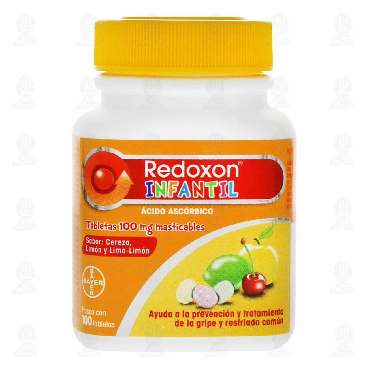 Redoxon Infantil 100 mg Vitamina C, 100 Tabletas Masticables. image number 1