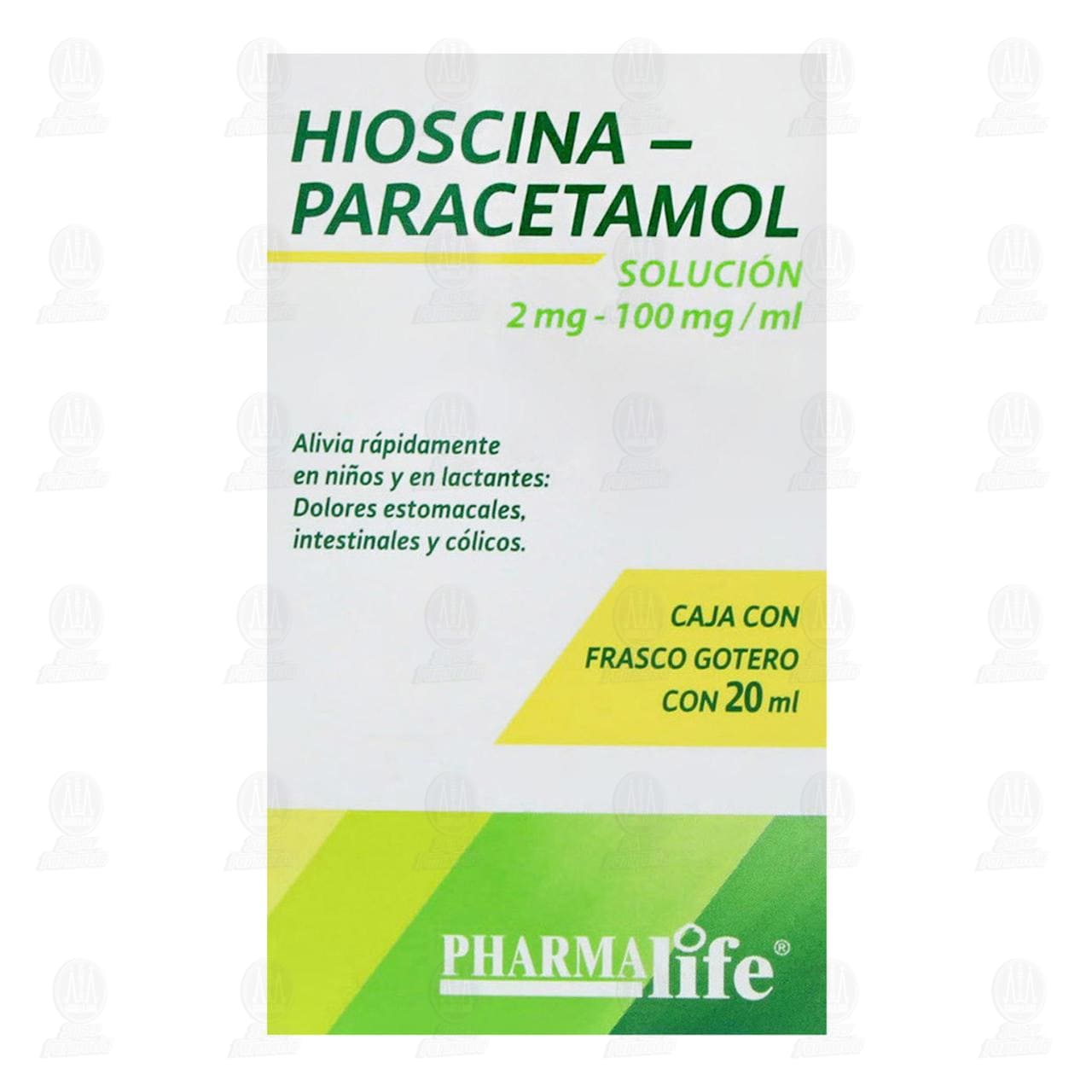 Hioscina/Paracetamol 2mg-100mg/ml Gotas, 20 ml Pharmalife. image number 1