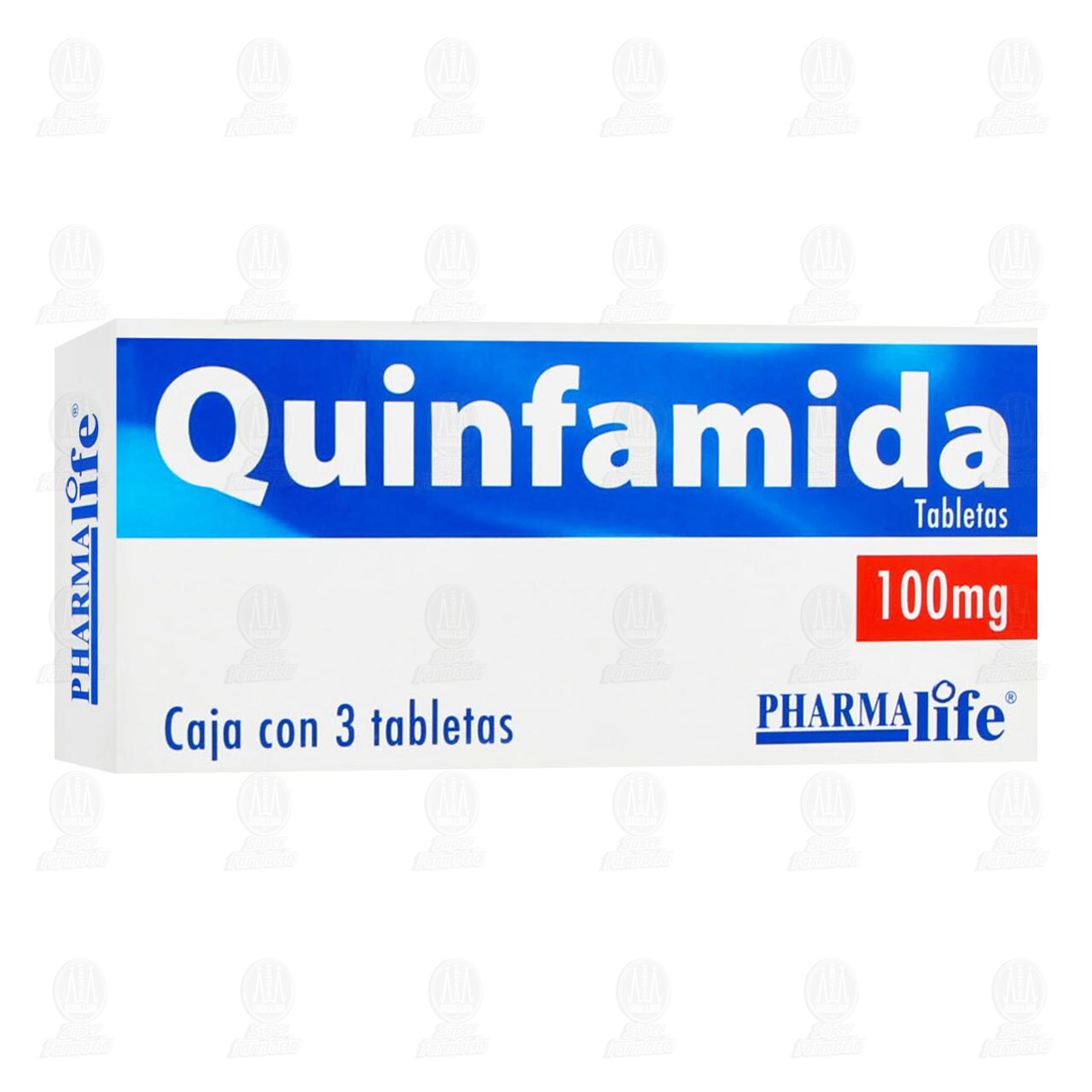 Quinfamida 100 mg, 3 Tabletas Pharmalife. image number 0