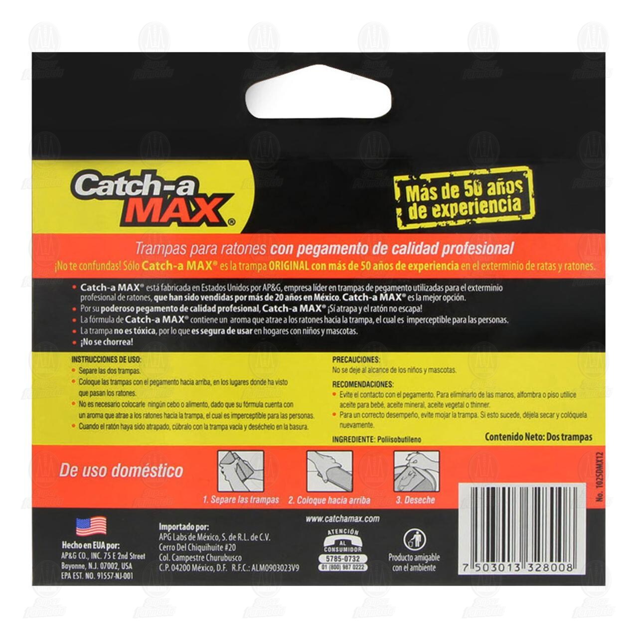 Trampas Catch-a Max Pega Ratones La Original, 2 pzas. image number 2