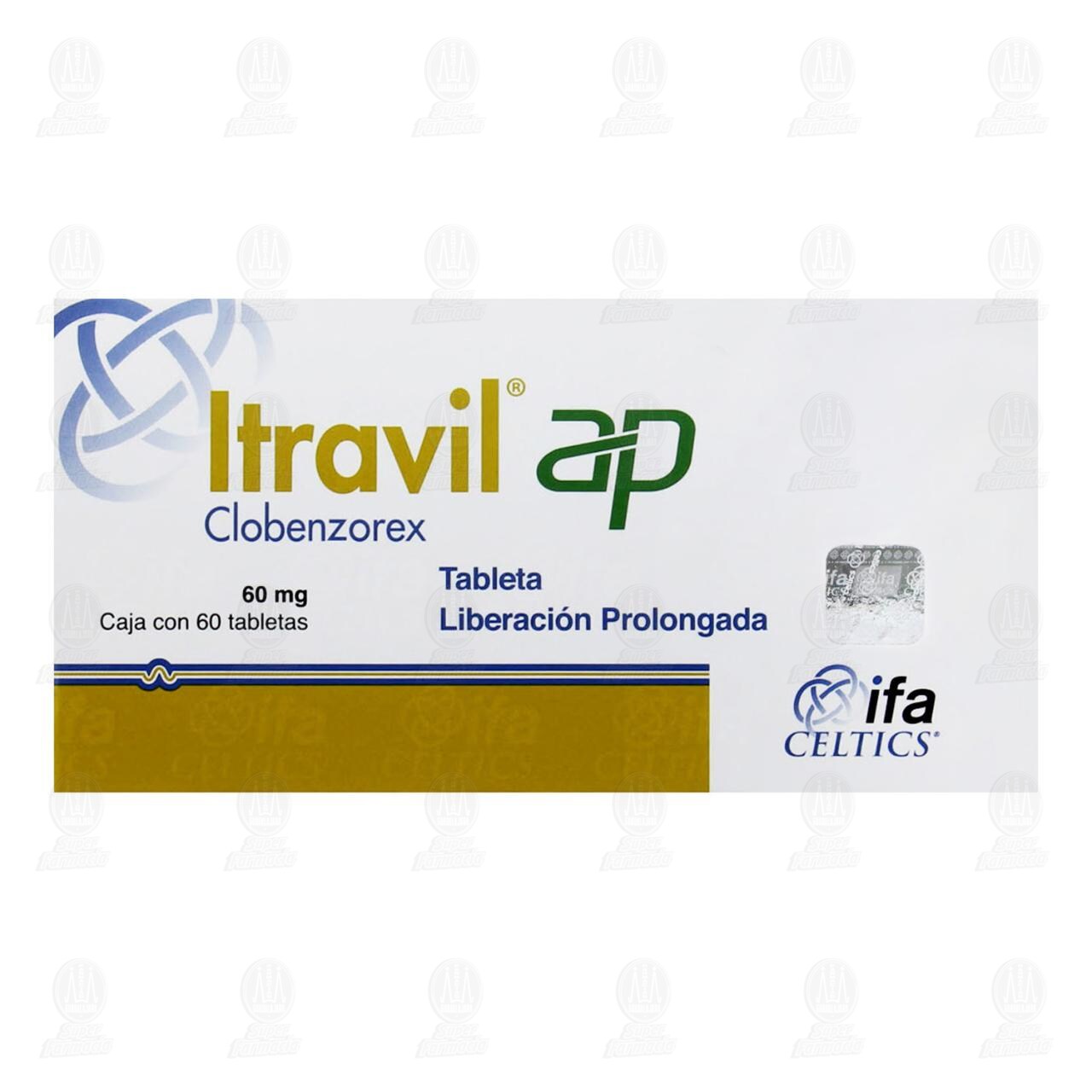 Itravil AP 60 mg, 60 Tabletas. image number 1