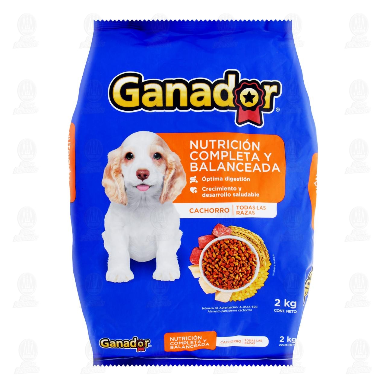 Croquetas Ganador para Perros Cachorros de Todas las Razas, 2 kg. image number 0