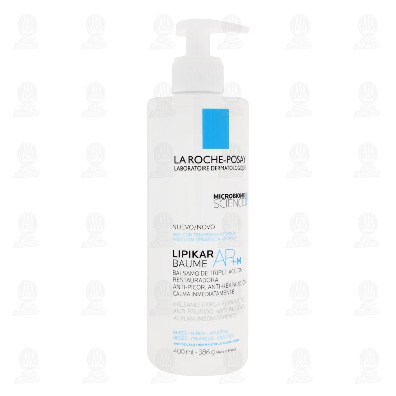 La Roche Posay Crema Hidratante Lipikar Baume AP+M para Piel Seca Extra Seca, 400 ml.