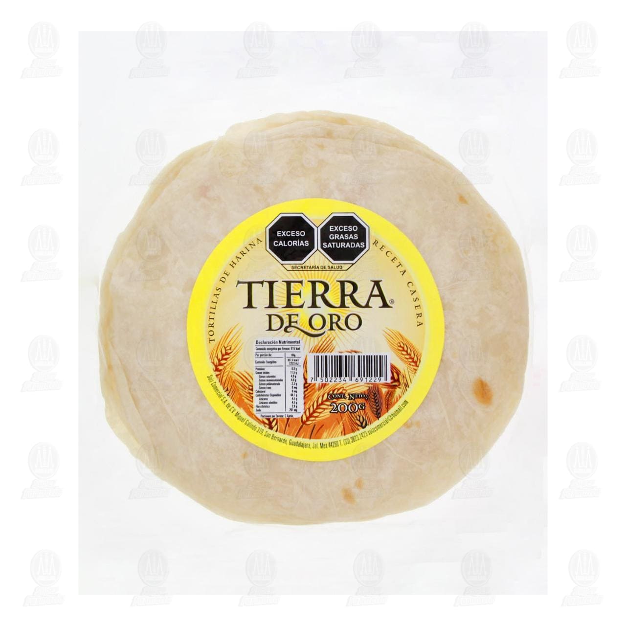 Tortillas Tierra de Oro de Harina, 200 gr.