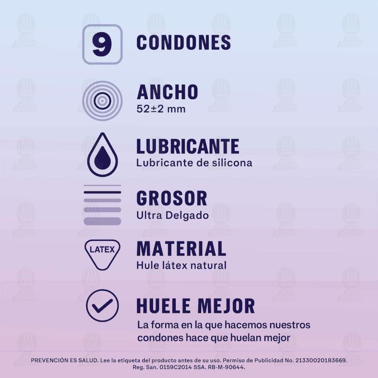 Sico Invisible Cartera, 9 Condones de L&aacute;tex. image number 2