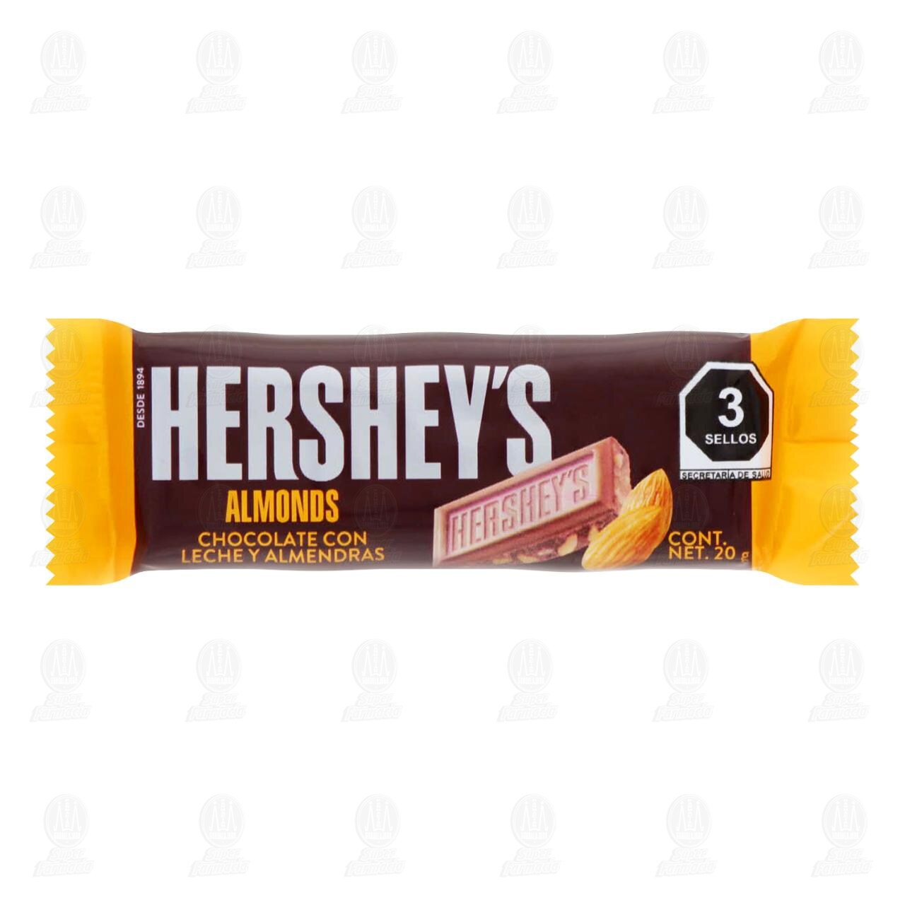 Chocolate Hershey's Almonds, 20 gr.