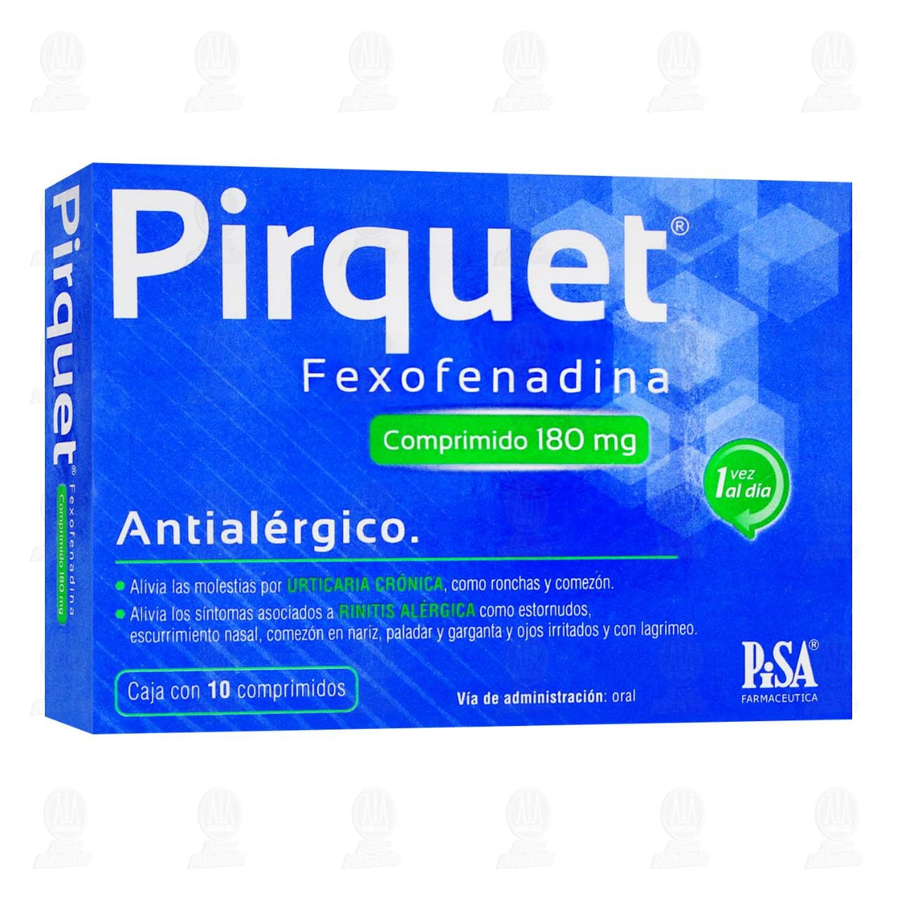 Pirquet 180 mg, 10 Comprimidos.