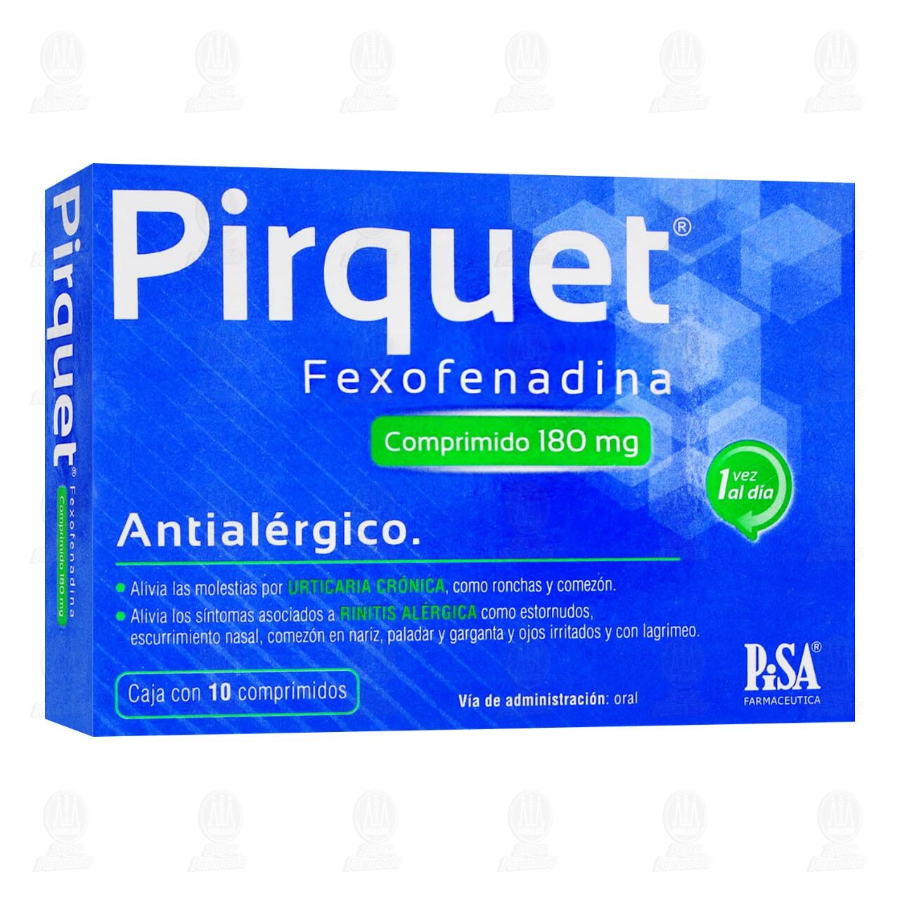 Pirquet 180 mg, 10 Comprimidos. image number 0