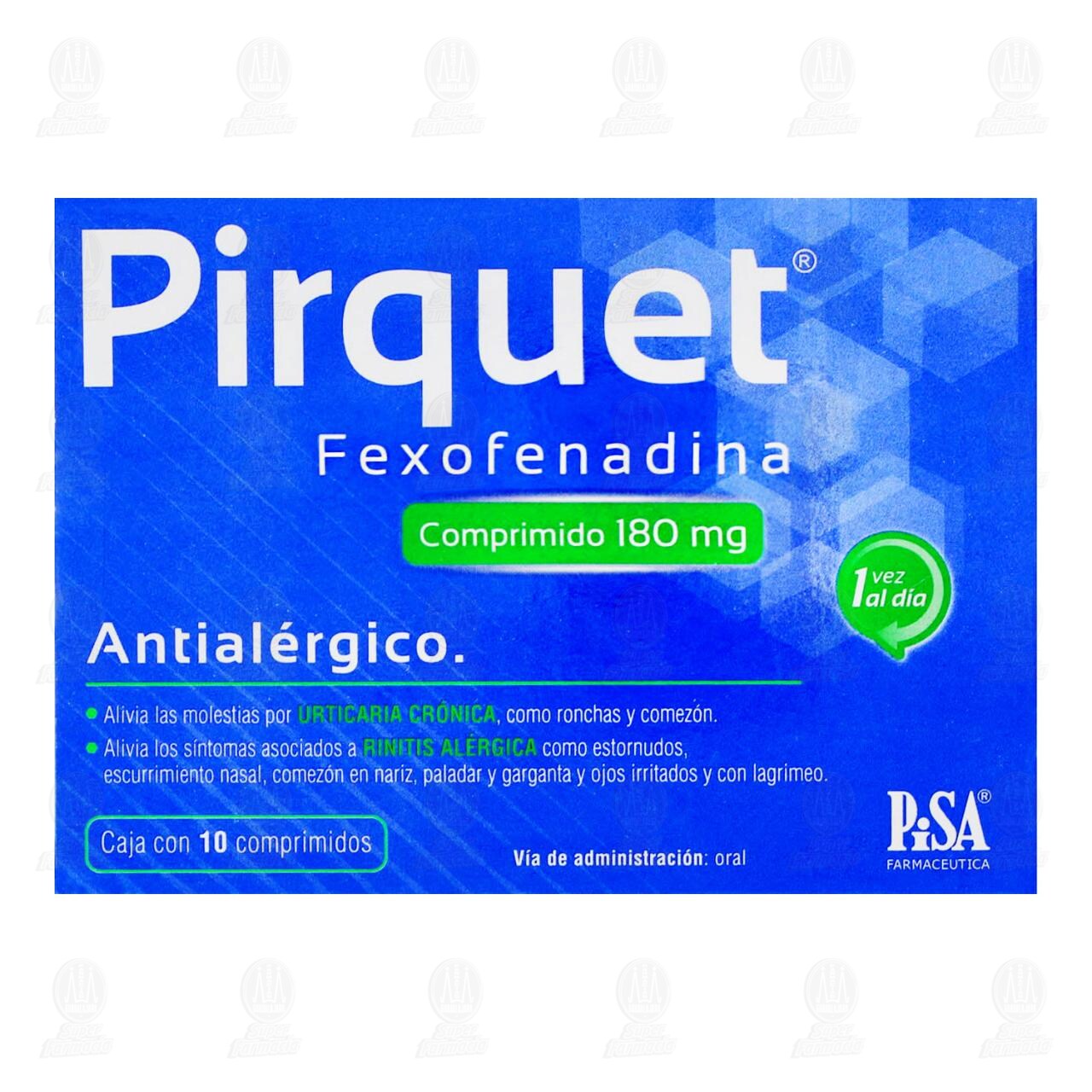 Pirquet 180 mg, 10 Comprimidos. image number 1