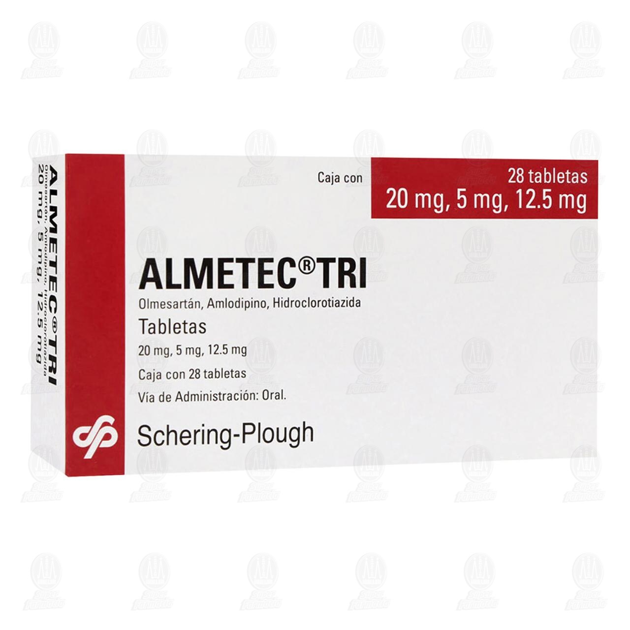 Almetec Tri 20mg/5mg/12.5mg, 28 Tabletas. image number 0