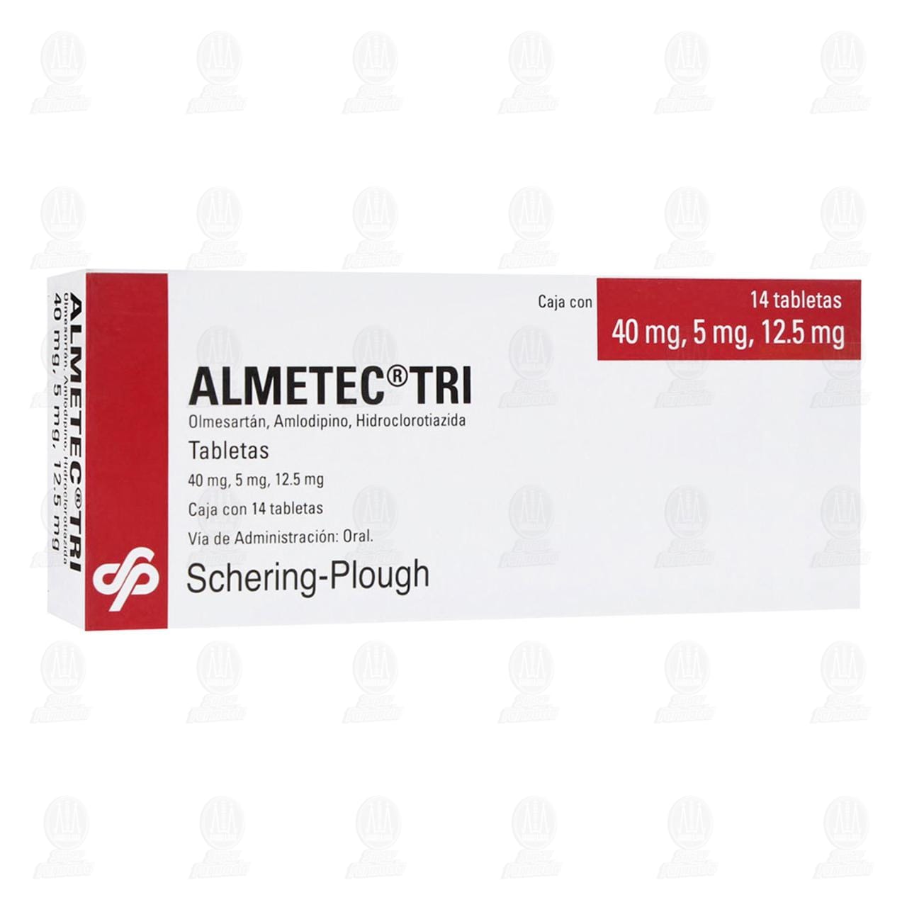 Almetec Tri 40mg/5mg/12.5mg, 14 Tabletas.