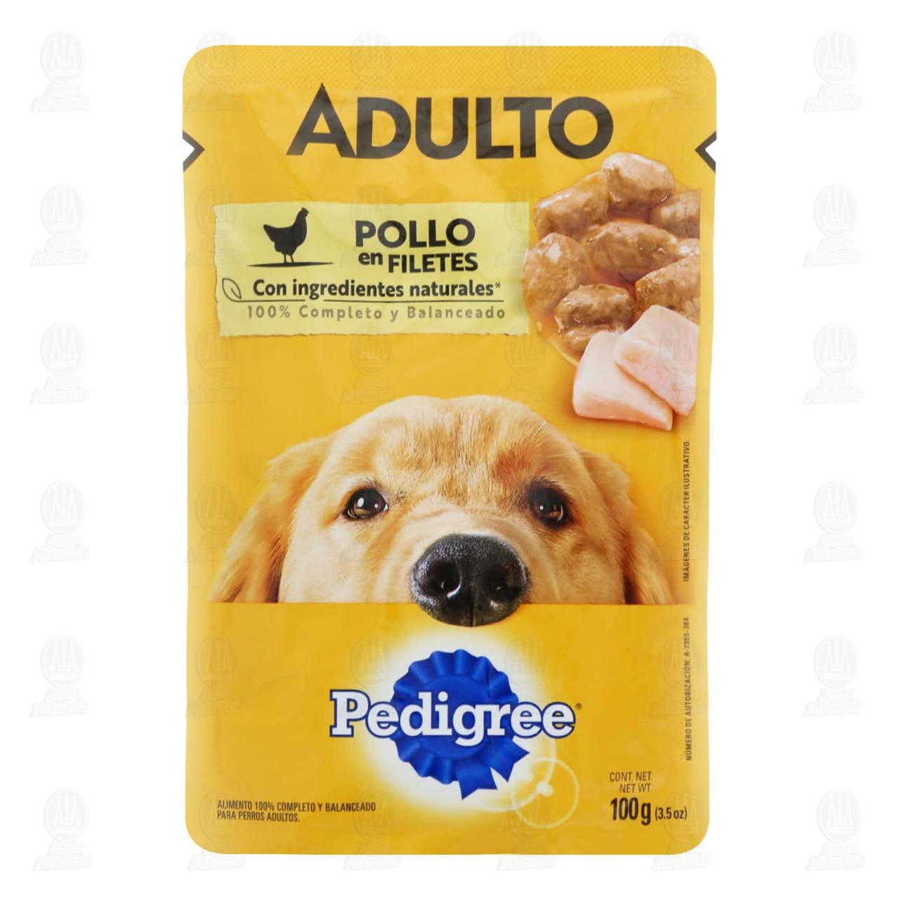 Imagen para Pollo en Filetes Pedigree para Perros Adultos, 100 gr.