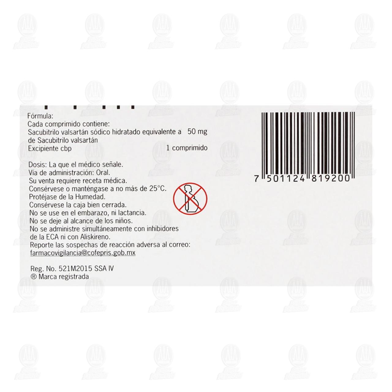 Entresto 50 mg, 30 Comprimidos. image number 2