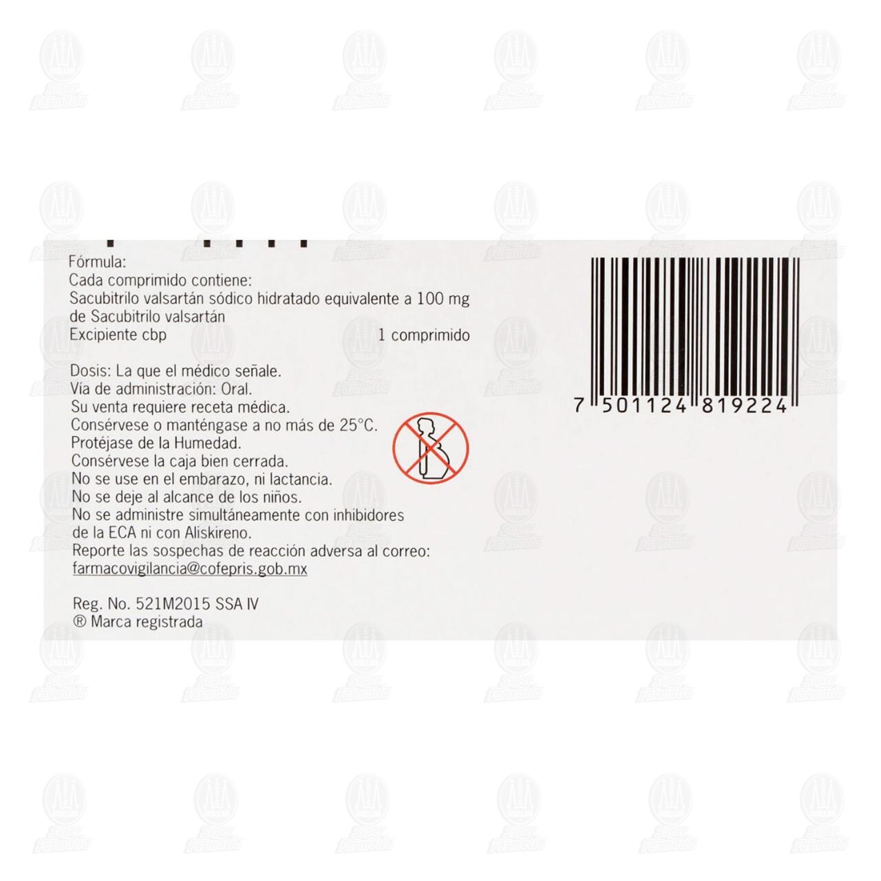 Entresto 100 mg, 60 Comprimidos. image number 2