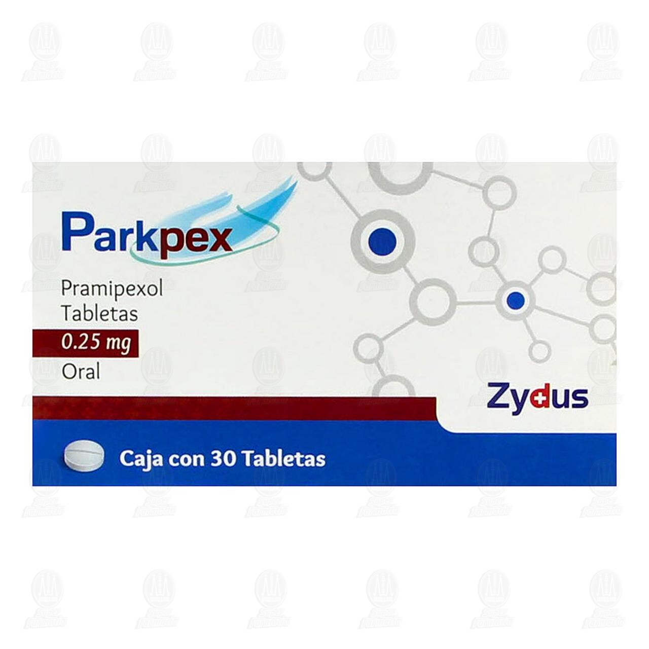 Parkpex 0.25 mg, 30 Tabletas. image number 1