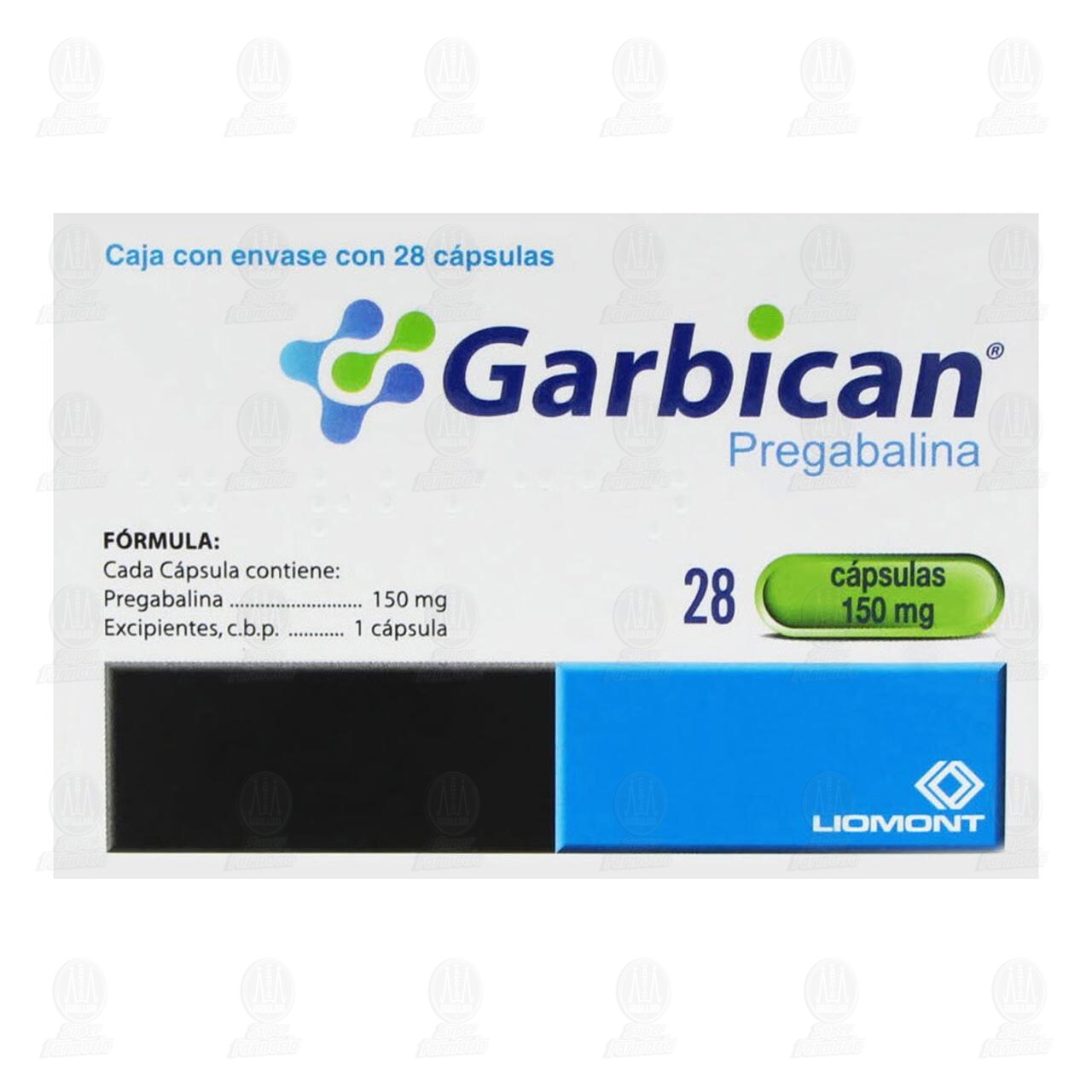 Garbican 150 mg, 28 C&aacute;psulas. image number 2