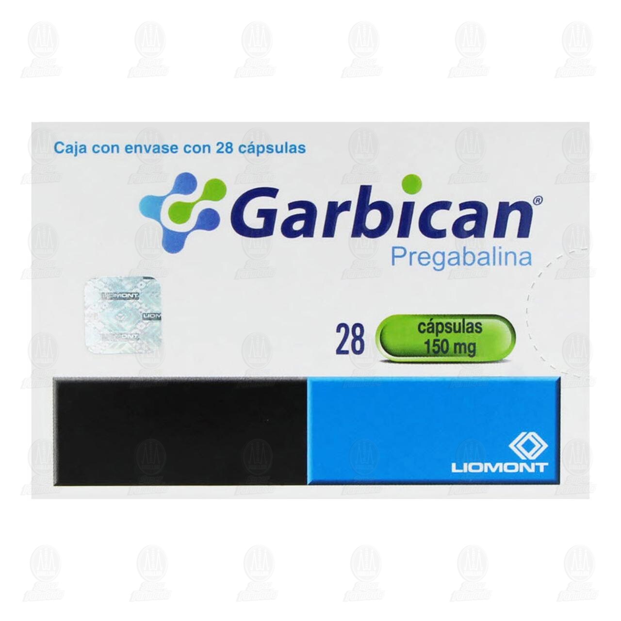 Garbican 150 mg, 28 C&aacute;psulas. image number 1