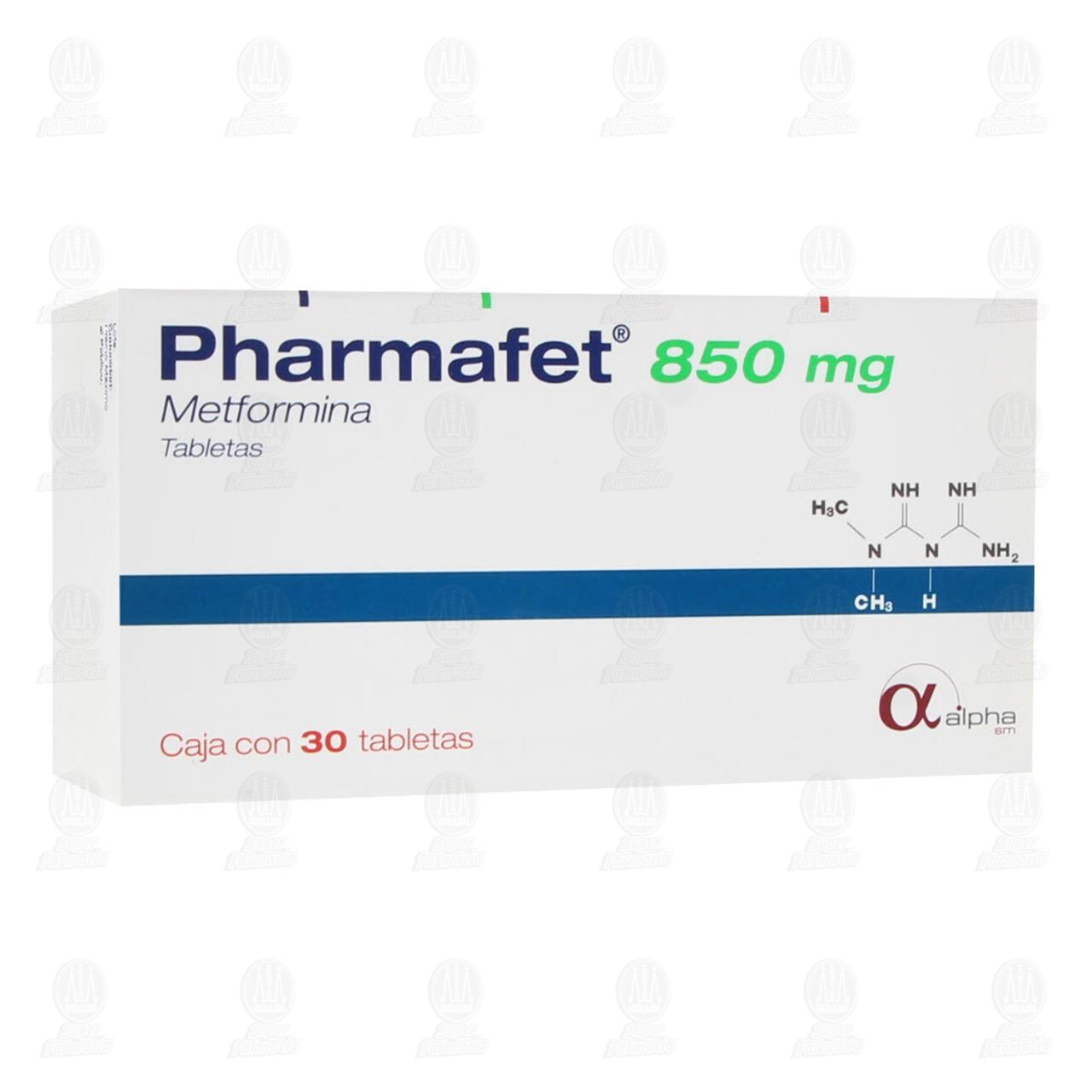 Pharmafet 850 mg, 30 Tabletas.
