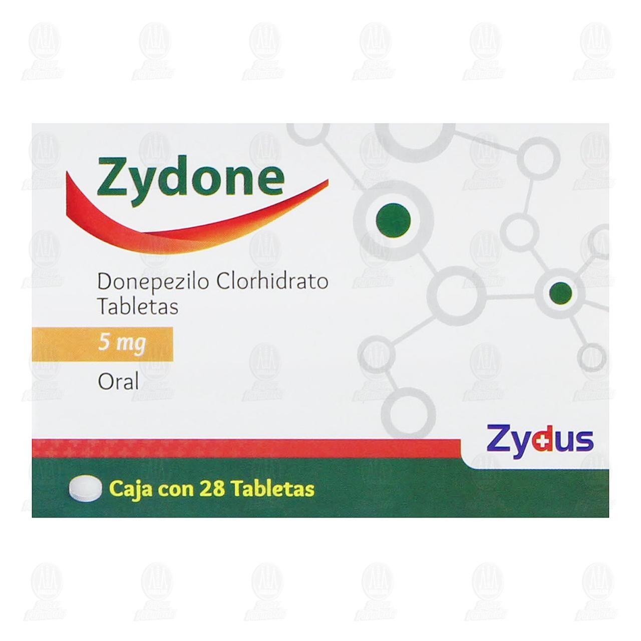 Zydone 5 mg, 28 Tabletas. image number 1
