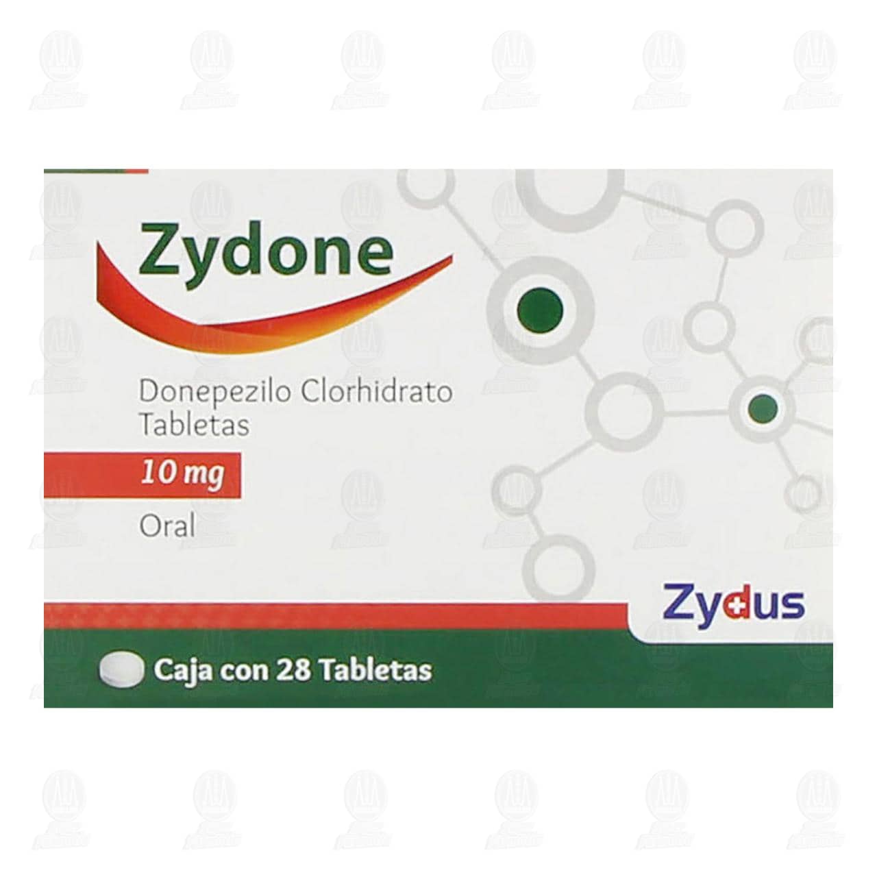 Zydone 10 mg, 28 Tabletas. image number 1