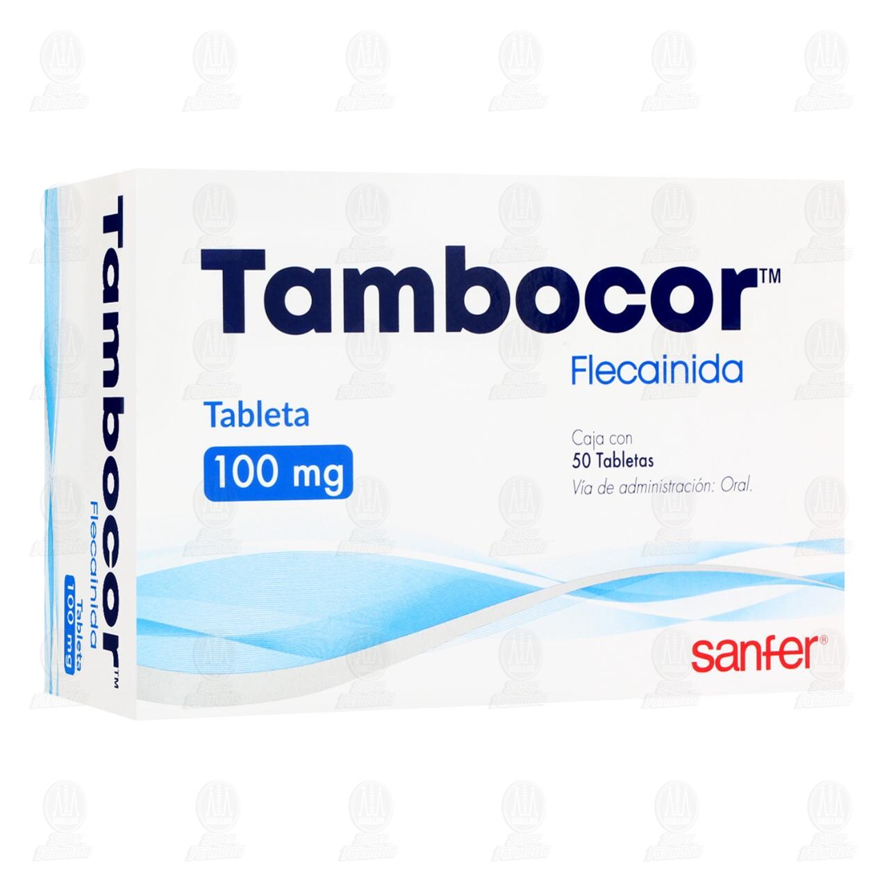 Tambocor 100mg 50 Tabletas image number 0
