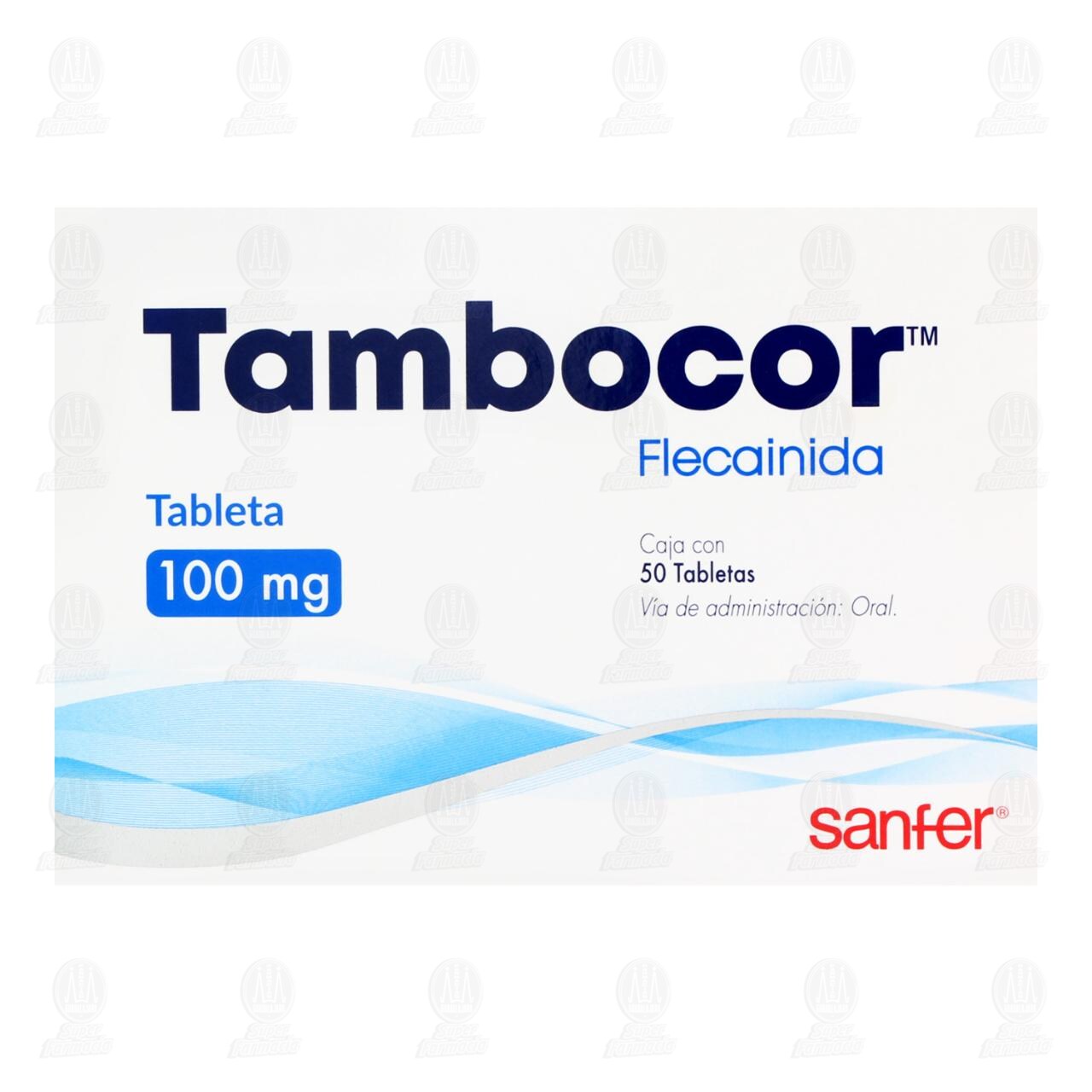 Tambocor 100mg 50 Tabletas image number 1
