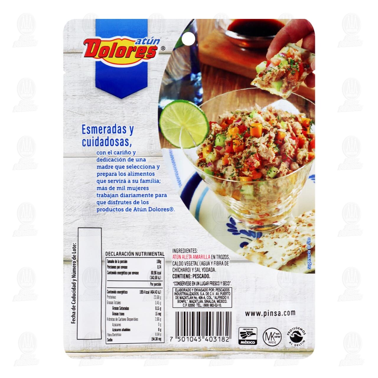 Atún Dolores en Agua, 78 gr. image number 1