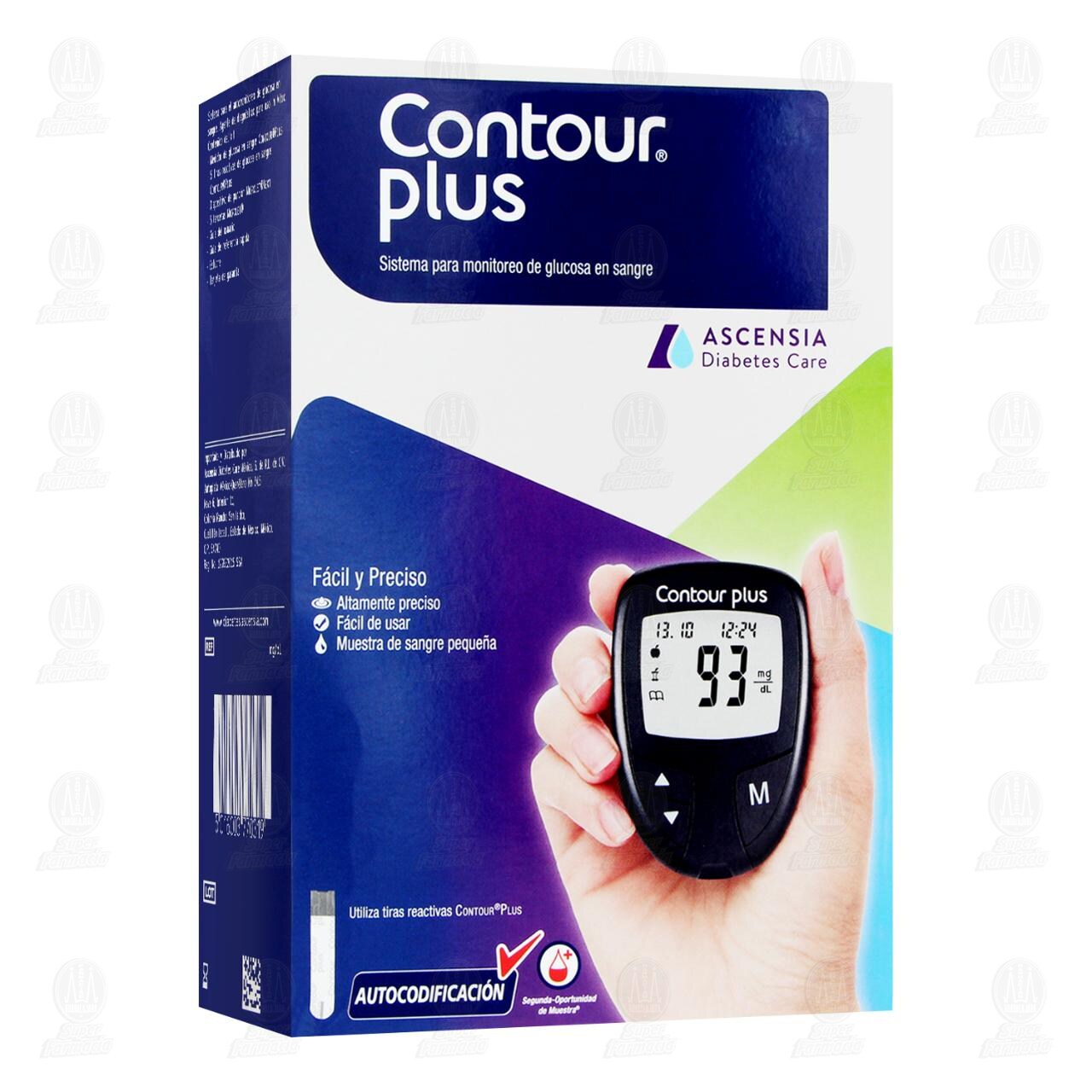 Sistema Contour Plus para Monitoreo de Glucosa en Sangre, 1 pza. image number 0