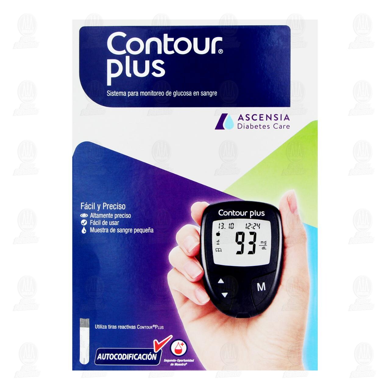 Sistema Contour Plus para Monitoreo de Glucosa en Sangre, 1 pza. image number 1