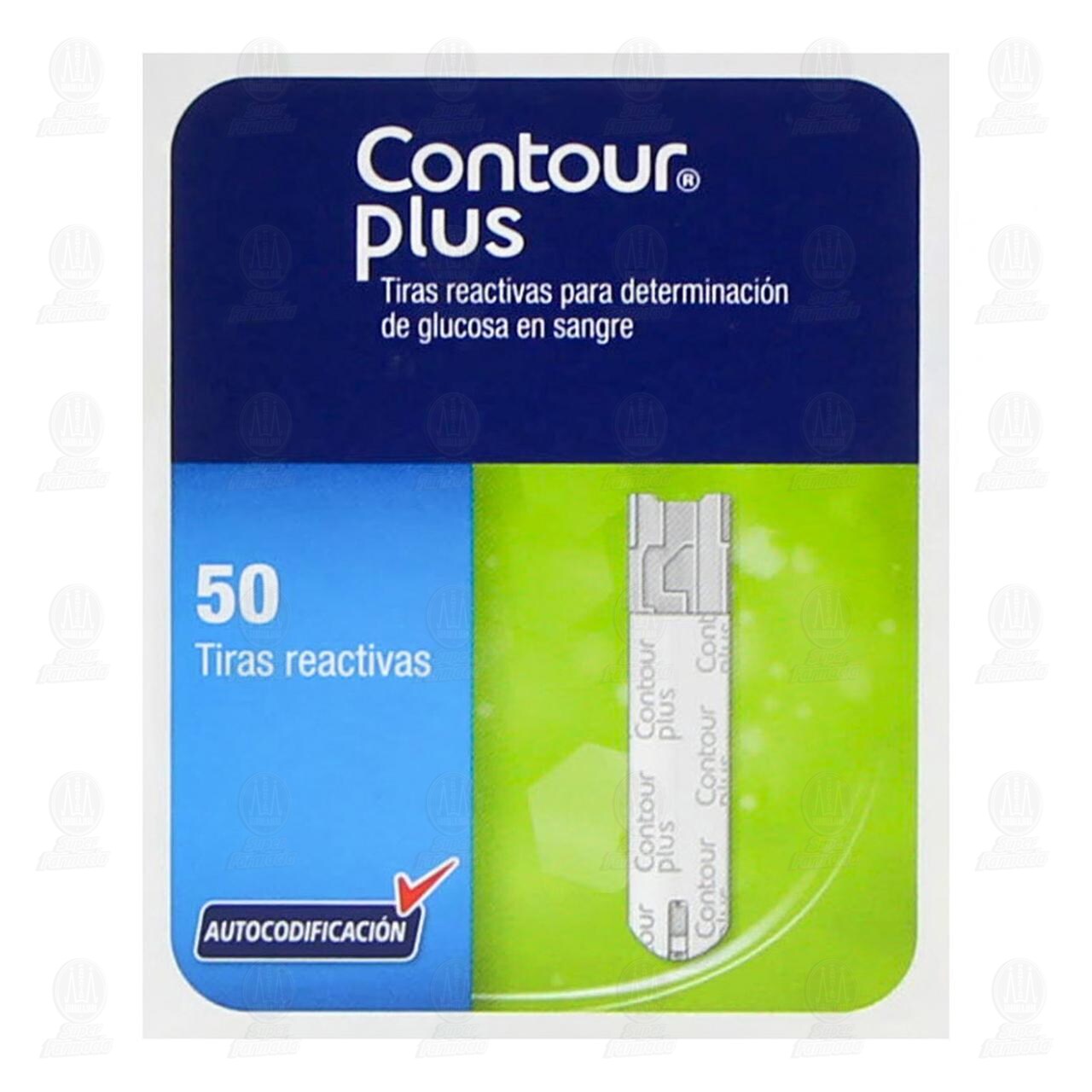 Contour Plus Tiras Reactivas para Determinación de Glucosa en Sangre, 50 pzas. image number 1