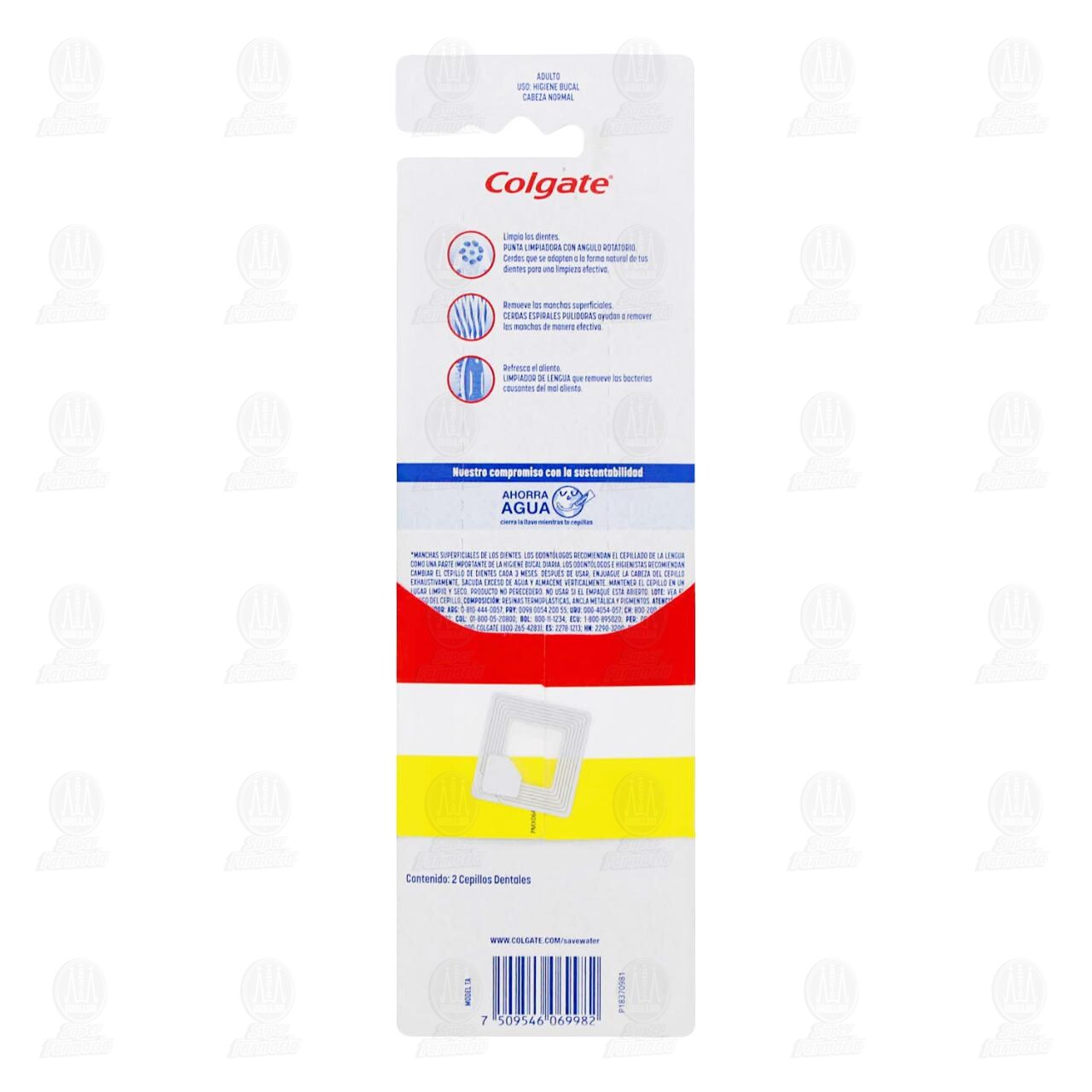 Cepillo Dental Colgate Triple Acción Blancura, 2 pzas. image number 1