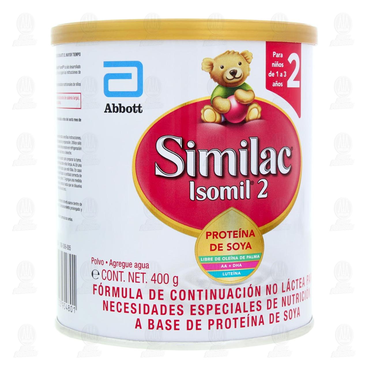 Fórmula Infantil Similac Isomil 2 (Edad 1 a 3 Años), 400 gr.