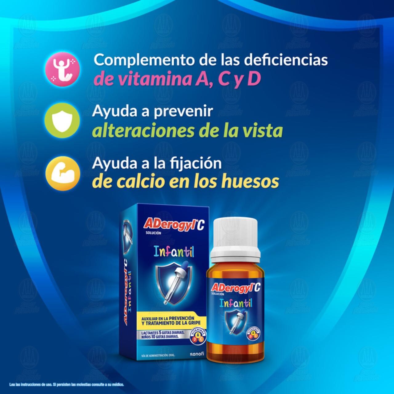 Aderogyl C Infantil Vitaminas A, D y C para la Prevención de la