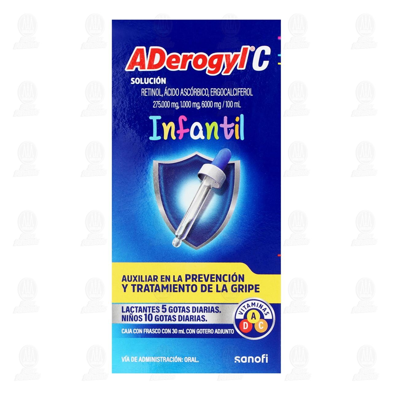 Aderogyl C Multivitam&iacute;nico Infantil, 30 ml. image number 1