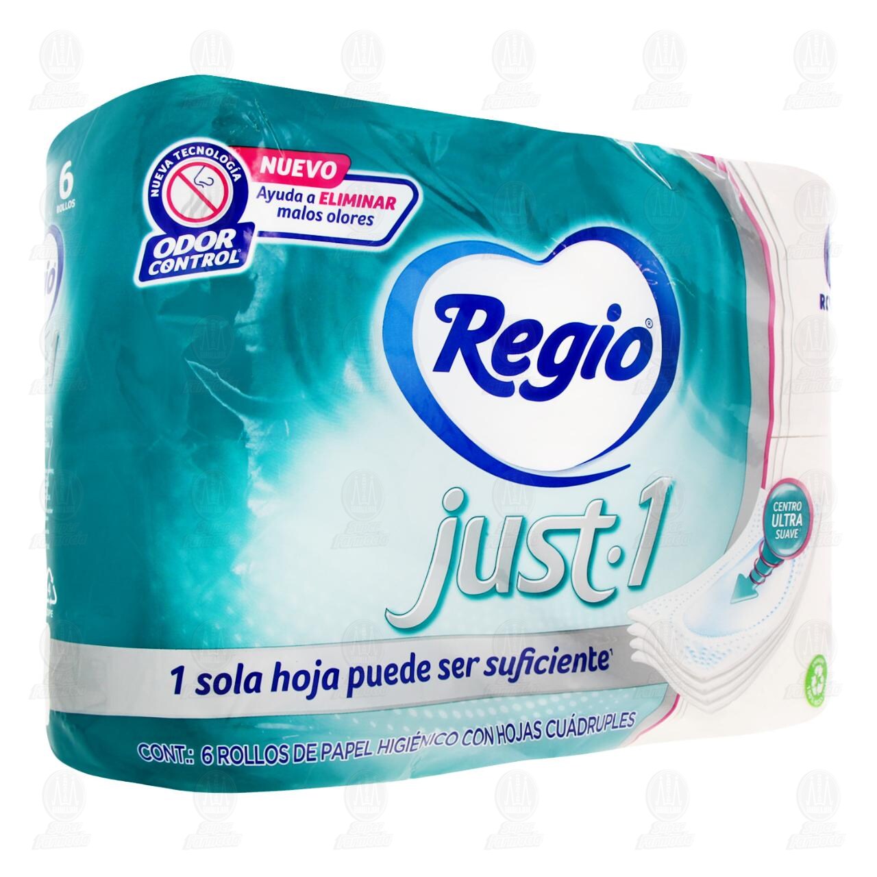 Papel Higi&eacute;nico Regio Just.1, 6 pzas. image number 0