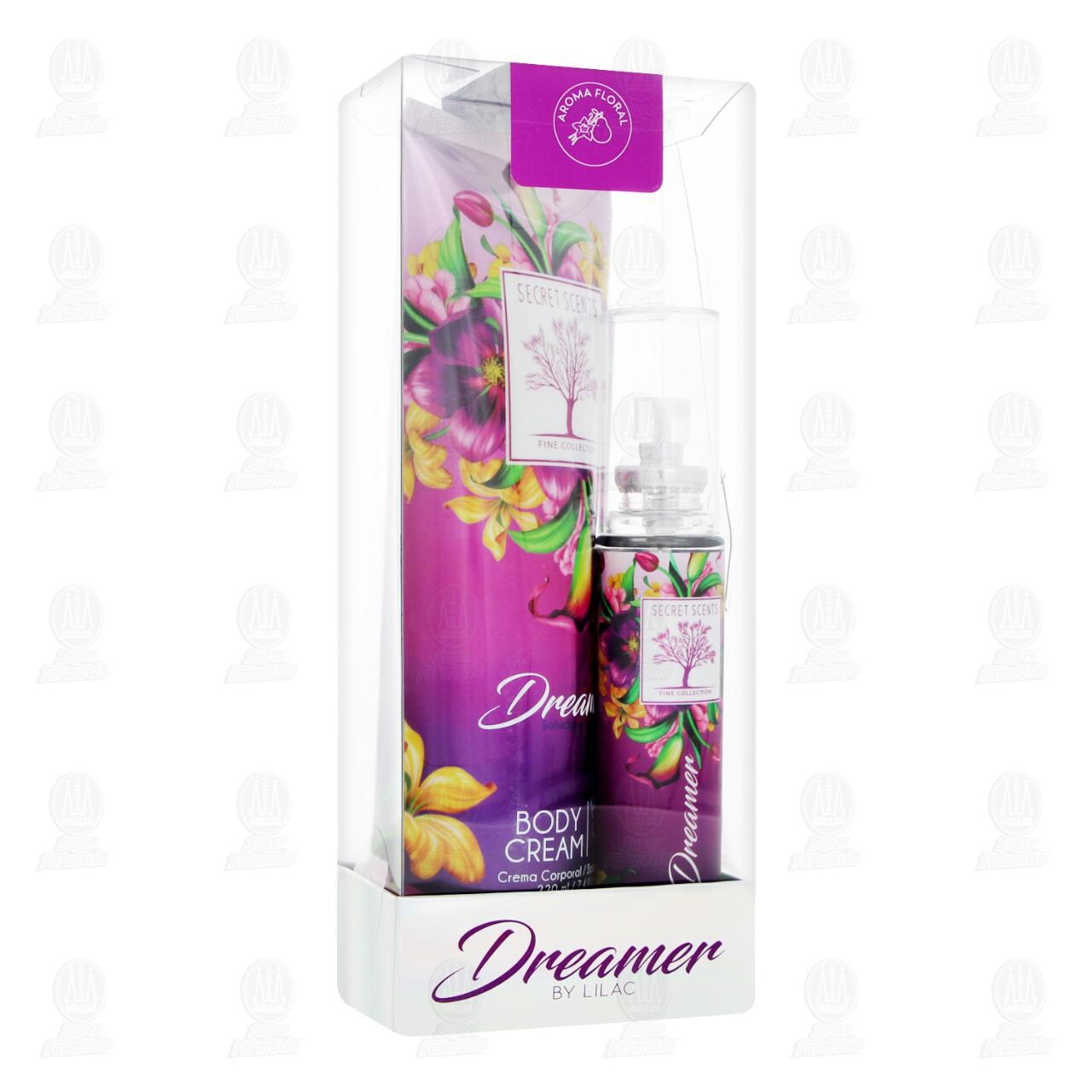Estuche Secret Scents Fine Collection Dreamer Crema Corporal 220ml m&aacute;s Loci&oacute;n Corporal 60 ml, 2 pzas. image number 0