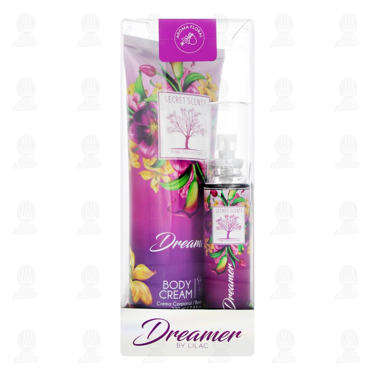Estuche Secret Scents Fine Collection Dreamer Crema Corporal 220ml m&aacute;s Loci&oacute;n Corporal 60 ml, 2 pzas. image number 1
