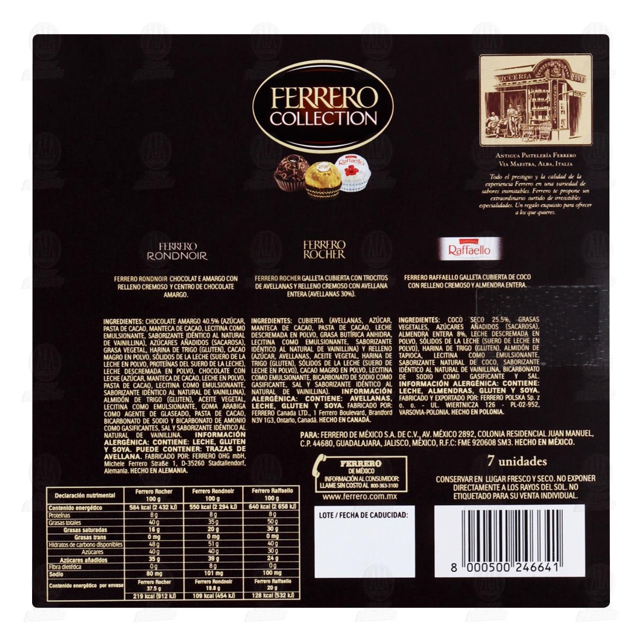 Surtido de Especialidades y Chocolates Ferrero Collection, 7 pzas 77 gr. image number 1