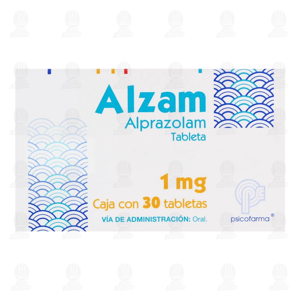 Alzam 1 mg, 30 Tabletas. image number 1
