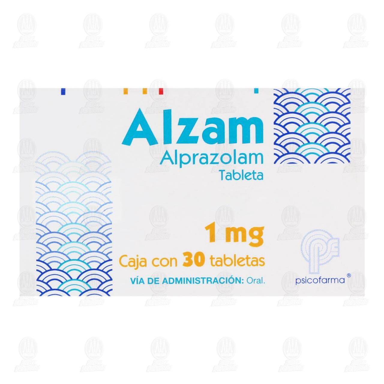 Alzam 1 mg, 30 Tabletas. image number 1