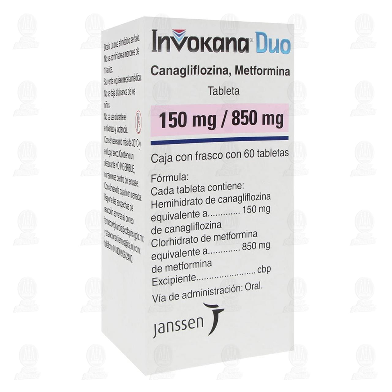 Invokana Duo 150mg/850mg, 60 Tabletas. image number 0