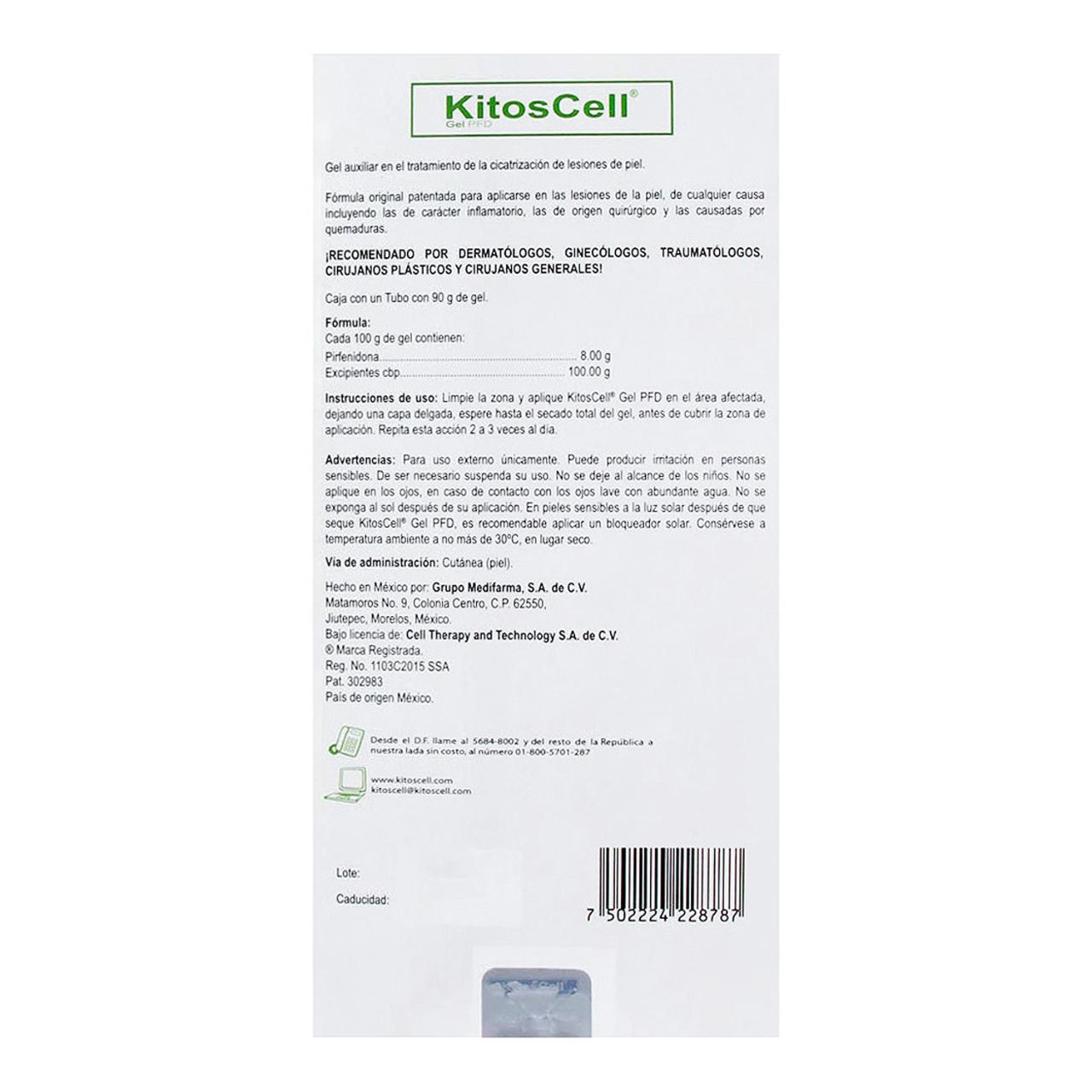 Kitoscell Gel, 90 gr. de KITOSCELL | Farmacias Guadalajara