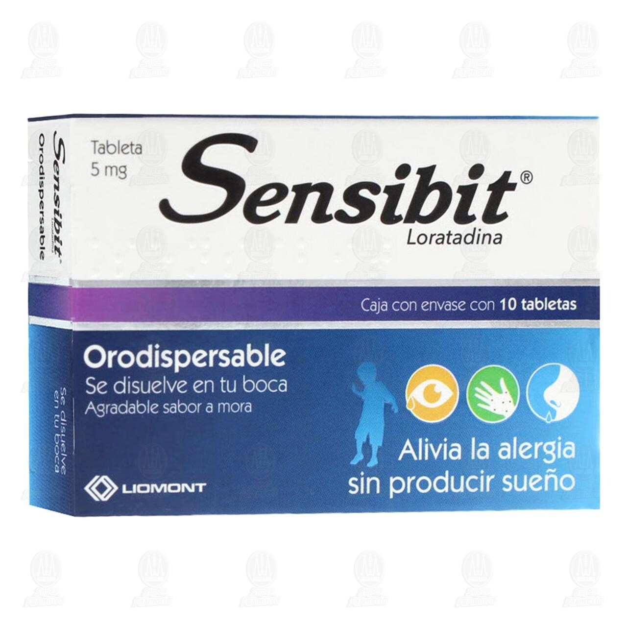 Sensibit 5 mg, 10 Tabletas Orodispersables. image number 0