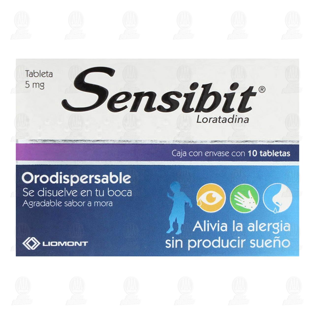 Sensibit 5 mg, 10 Tabletas Orodispersables. image number 1