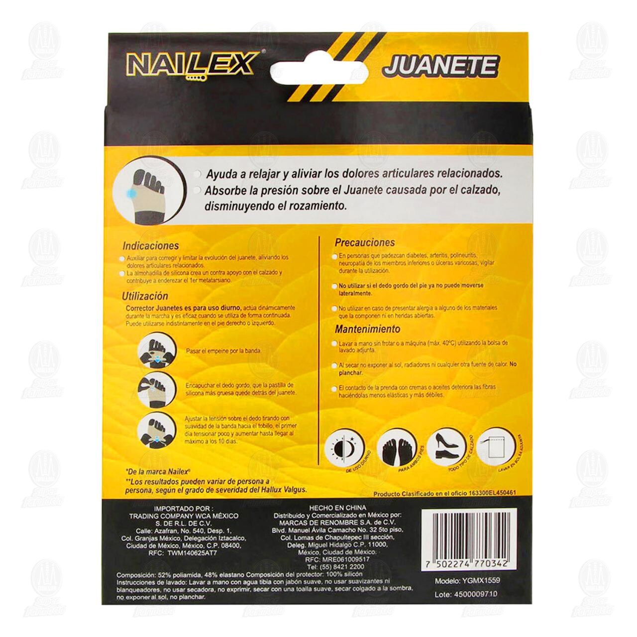 Nailex Juanete Corrector Textil, 1 pz. image number 2