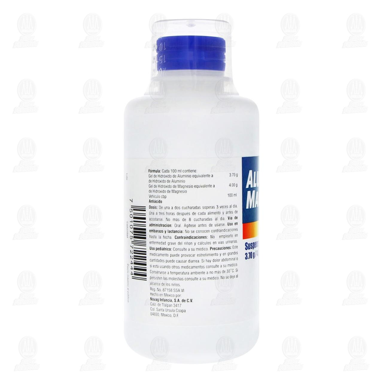 Aluminio Magnesio 3.70gr/4.0gr Suspensi&oacute;n, 240 ml Pharmalife. image number 2